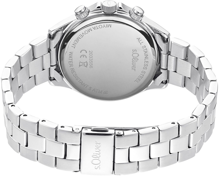 S.OLIVER Damenarmbanduhr 2033556 Quarz Multifunktion Mineralglas 36mm B-WARE