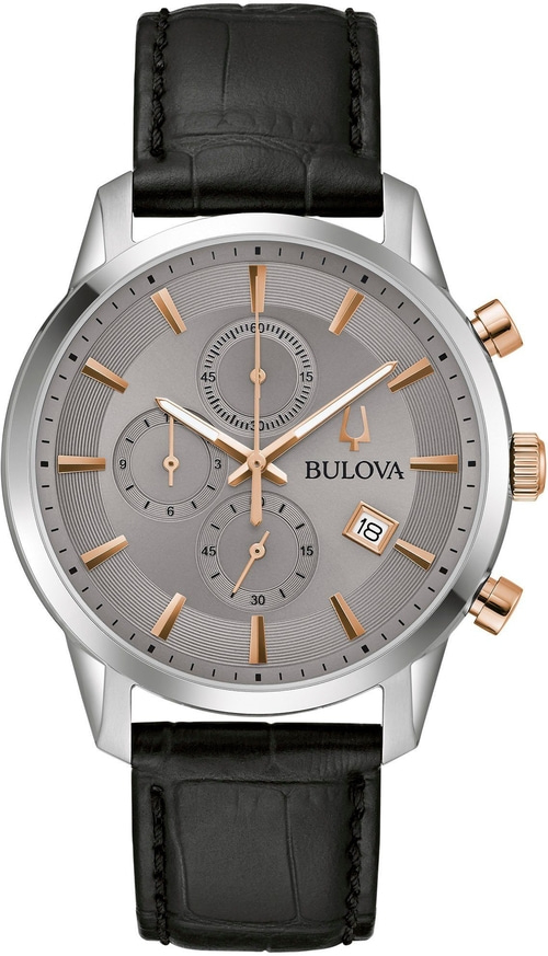 Bulova 98B409 Armbanduhr Herrenuhr Quarz Analog Edelstahl 41 mm B-Ware