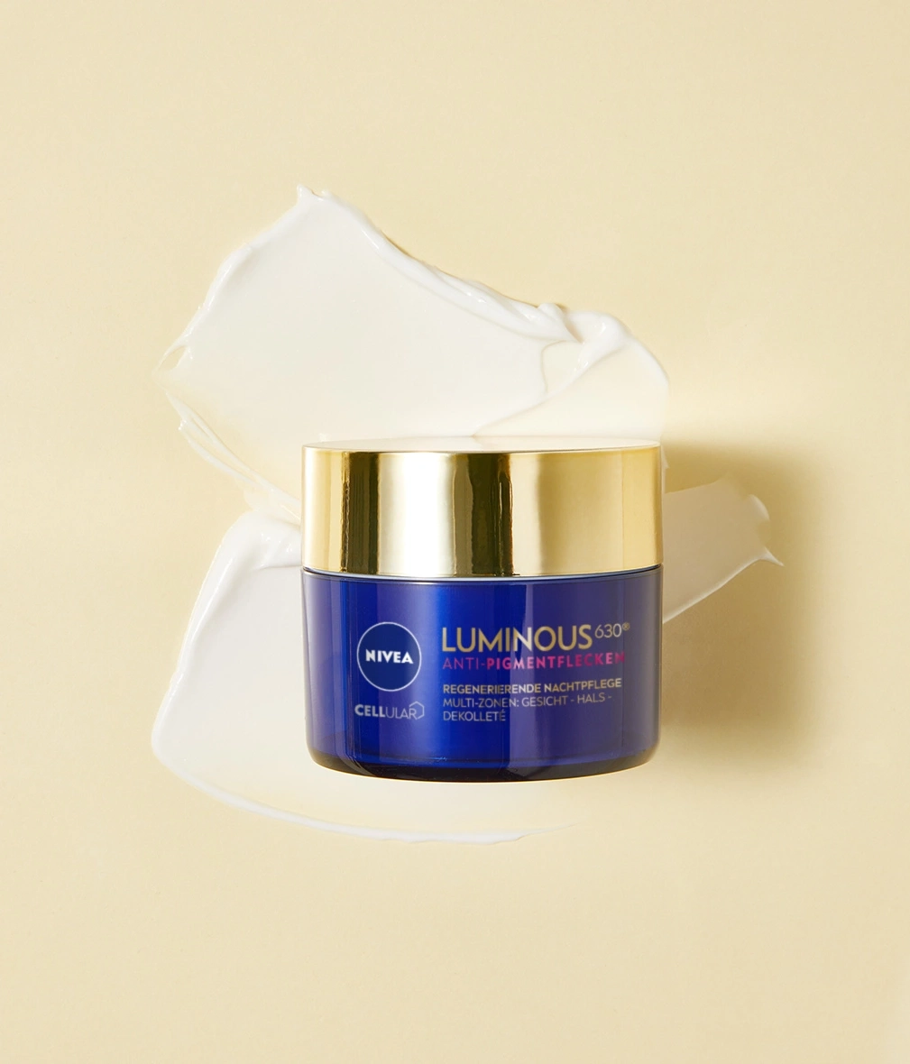 Nivea Luminous 630 Anti-Pigmentflecken Nachtpflege Creme, Gesicht, Hals, Dekolleté