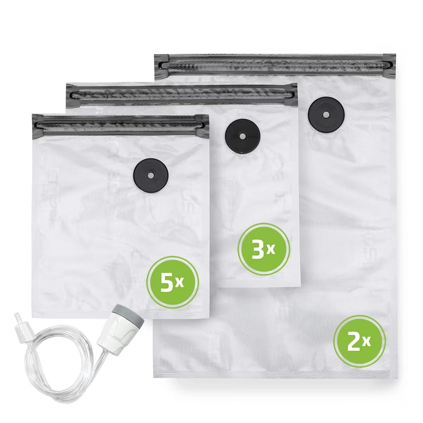 CASO Design Vacu ZIP Adapter Set ZIP Vakuumbeutel Vakuumierbeutel NEU
