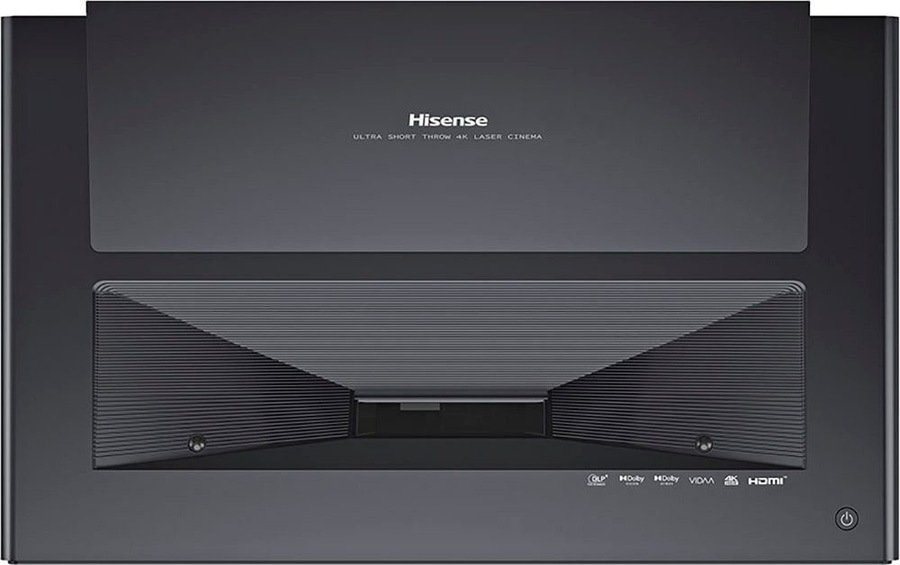 Hisense Ultra Short Throw 4K Laser Cinema, schwarz, Frontansicht, Technologie