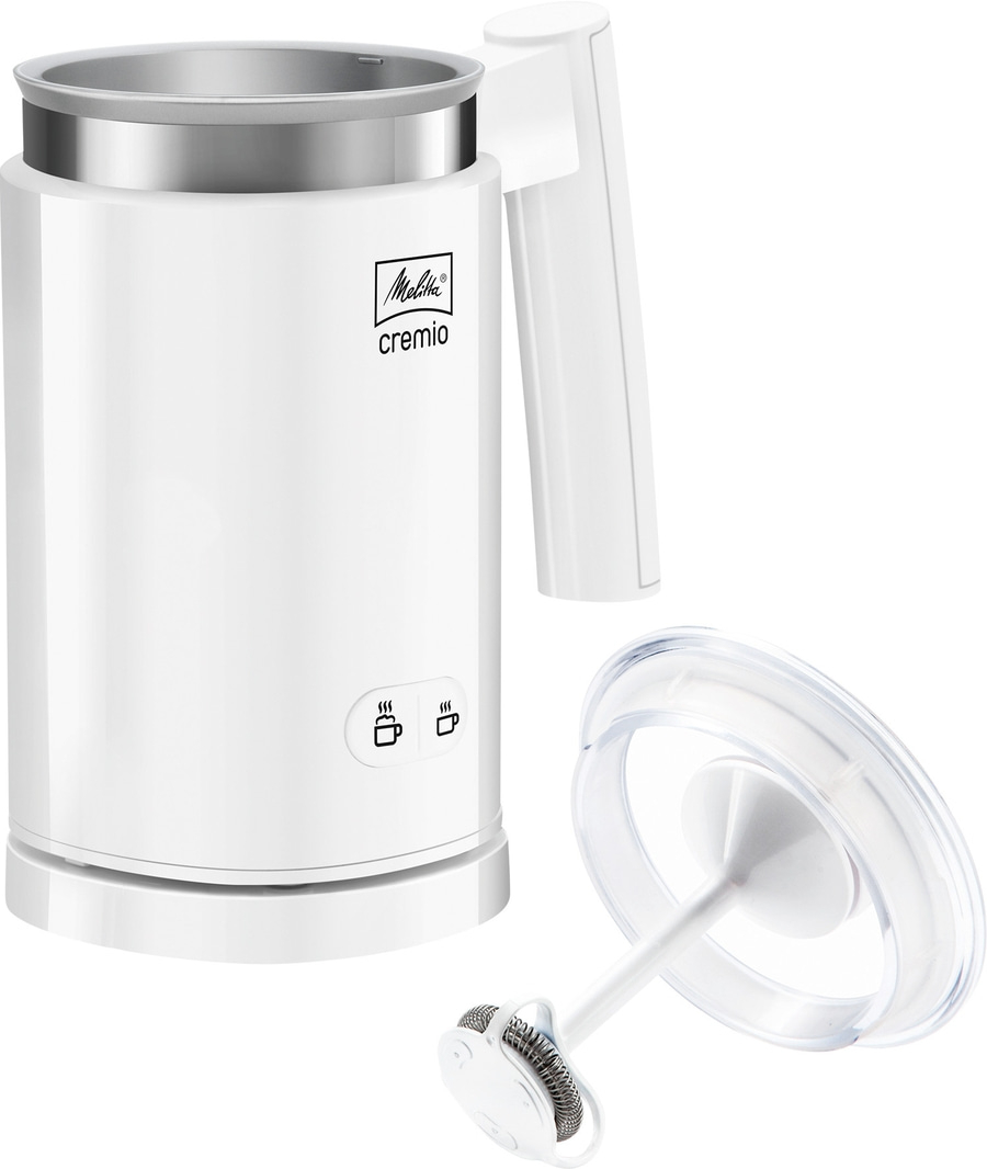 MELITTA Milchaufschäumer Cremio Weiß 100-250 ml warm kalt Milchschaum