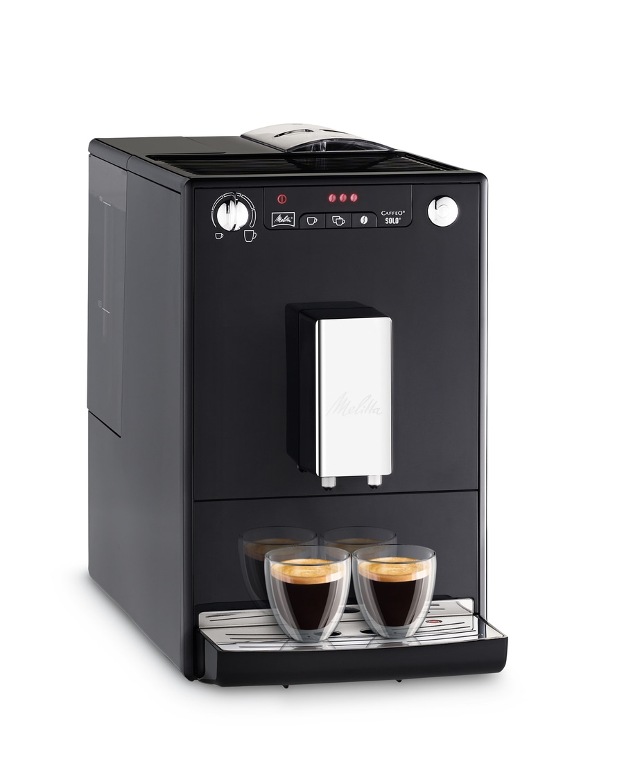 MELITTA Kaffeevollautomat Solo E950-201 Espressomaschine kompakt schwarz