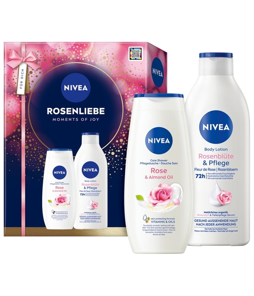 NIVEA Rosenliebe 2 x Geschenkset Duschgel 250 ml und Bodylotion 400ml NIVEA Rosenliebe 2 x Geschenkset Duschgel 250 ml und Bodylotion 400ml