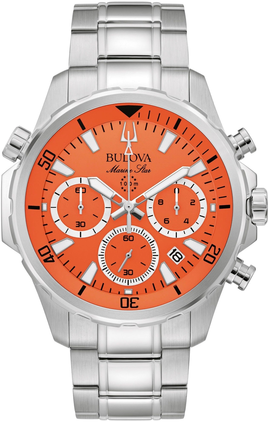 BULOVA 96B395 Armbanduhr Herrenchronograph 43 mm Edelstahl Quarz B-Ware