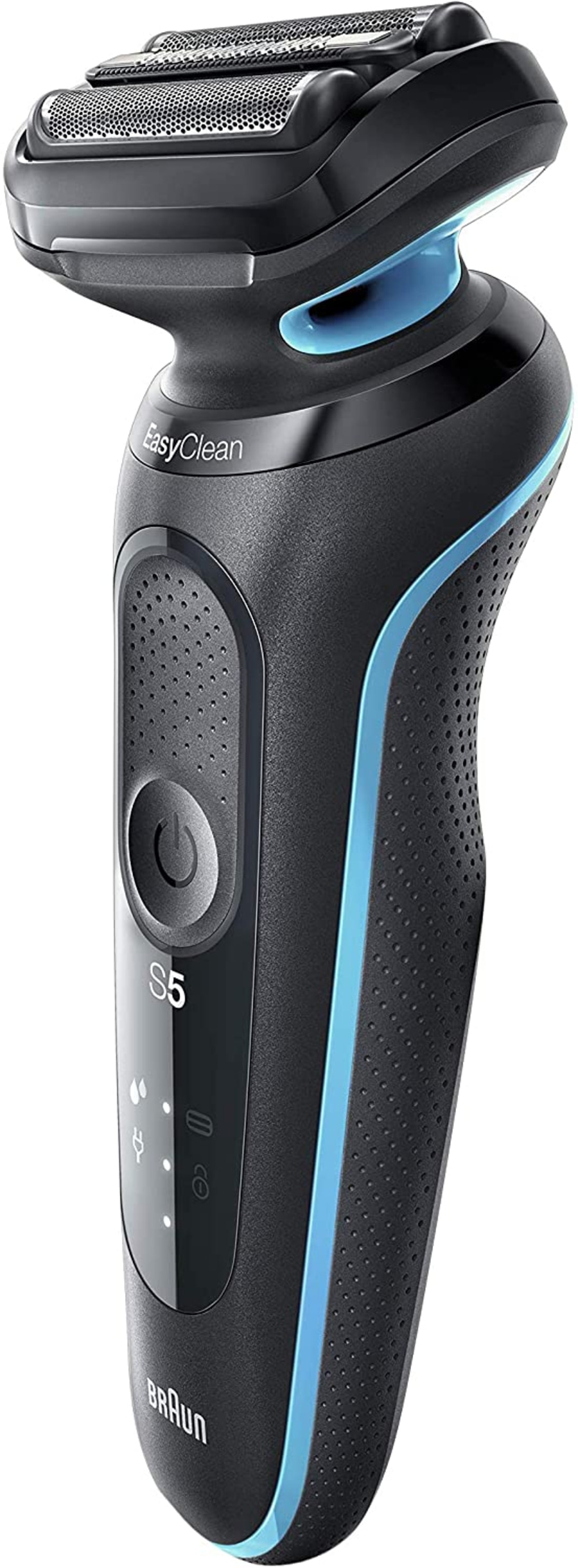 Elektrischer Rasierer Braun Series 5, schwarz und blau, EasyClean, S5
