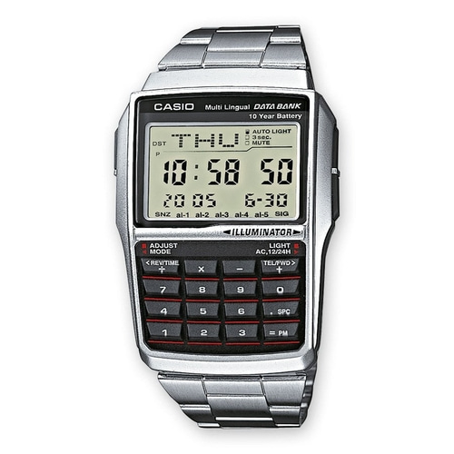 Casio Data Bank Uhr mit Taschenrechner und digitaler Anzeige
