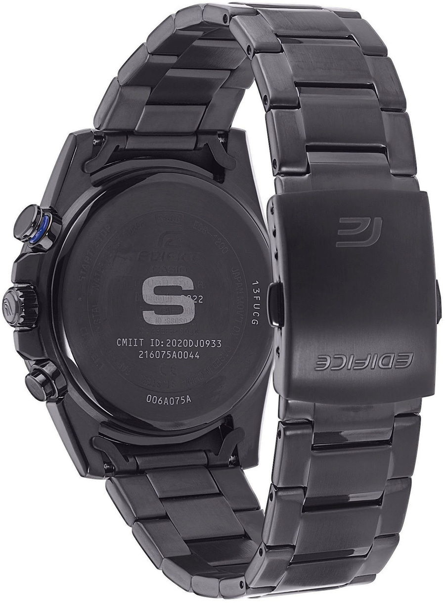 CASIO EDIFICE Smartwatch EQB-1200DC-1AER Solar Saphirglas Bluetooth 45mm schwarz