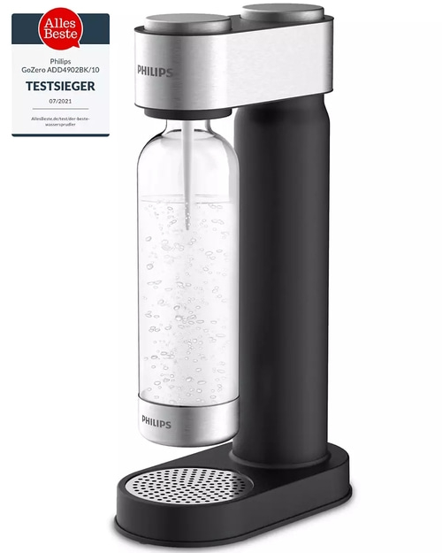 PHILIPS Wassersprudler GoZero ADD4902BK/10 + Zylinder + Flasche NEU