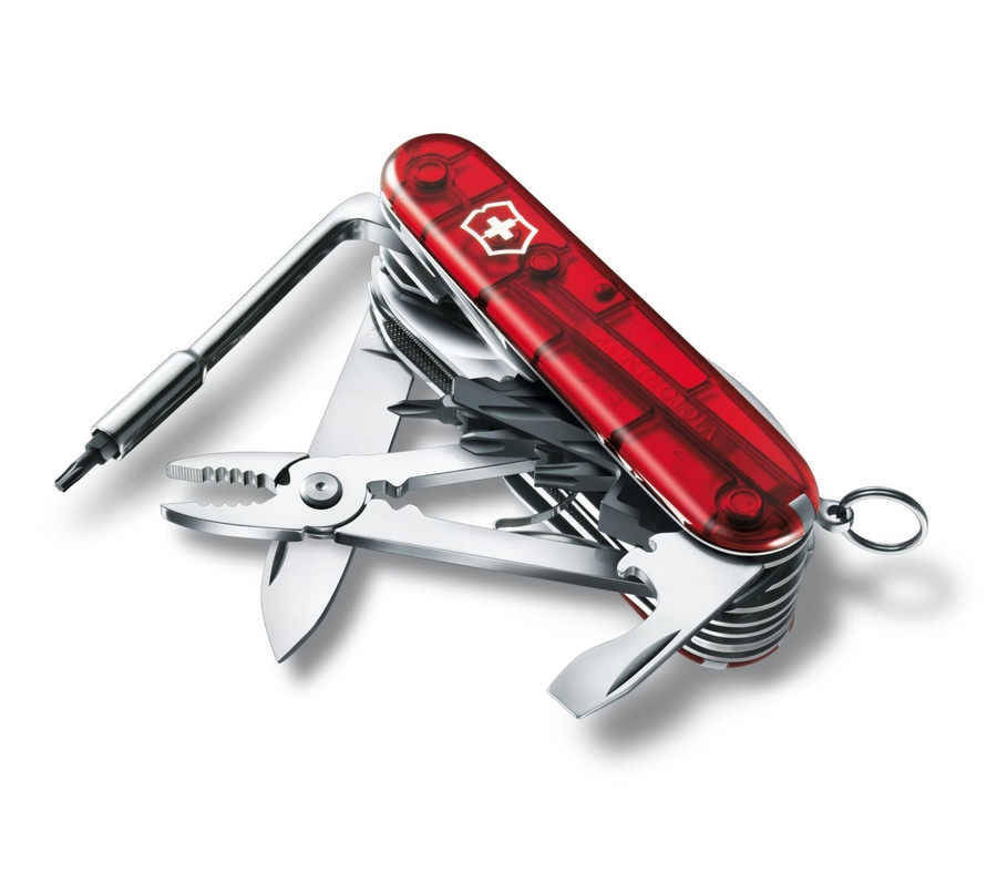 VICTORINOX CyberTool L Taschenmesser 1.7775.T 39 Funktionen rot transparent