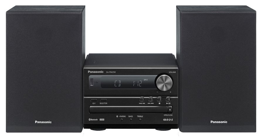 PANASONIC Hifi-System 20 W Kompaktanlage Bluetooth CD USB SC-PM250EG-K schwarz