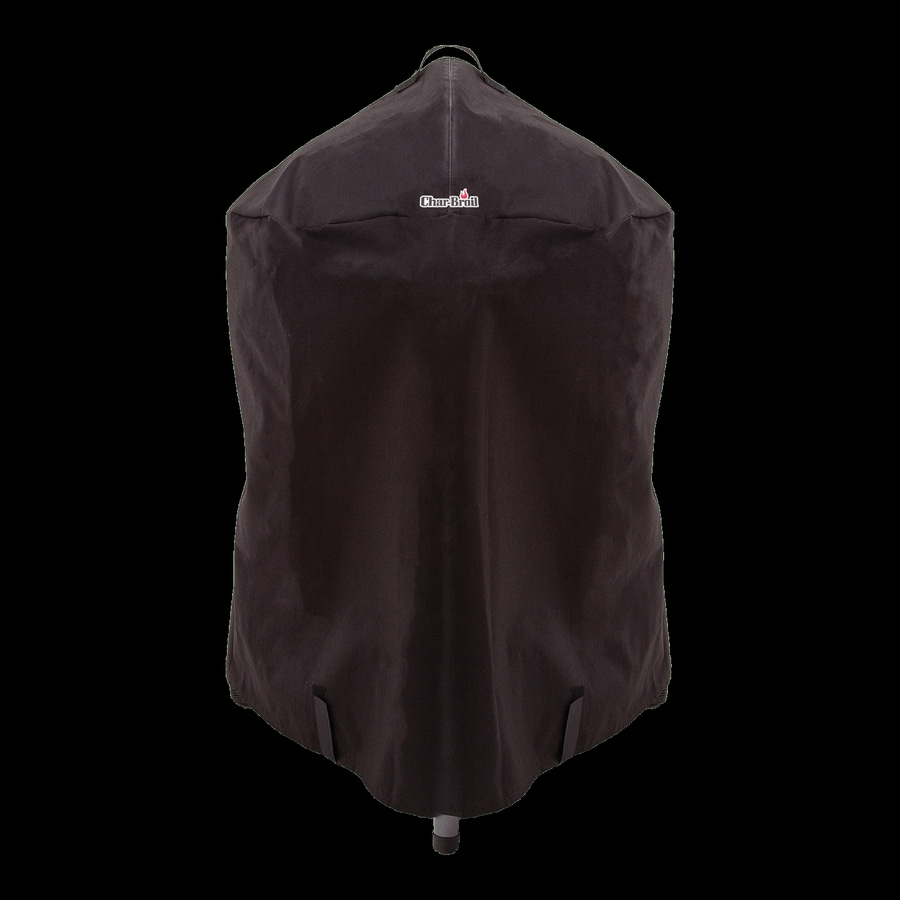 Schwarze Grillabdeckung mit Char-Broil-Logo, Schutzhülle für den Grill, Outdoor-Zubehör