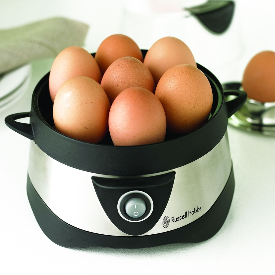 RUSSELL HOBBS Eierkocher Cook at Home 14048-56 1 bis 7 gekochte 3 pochierte Eier