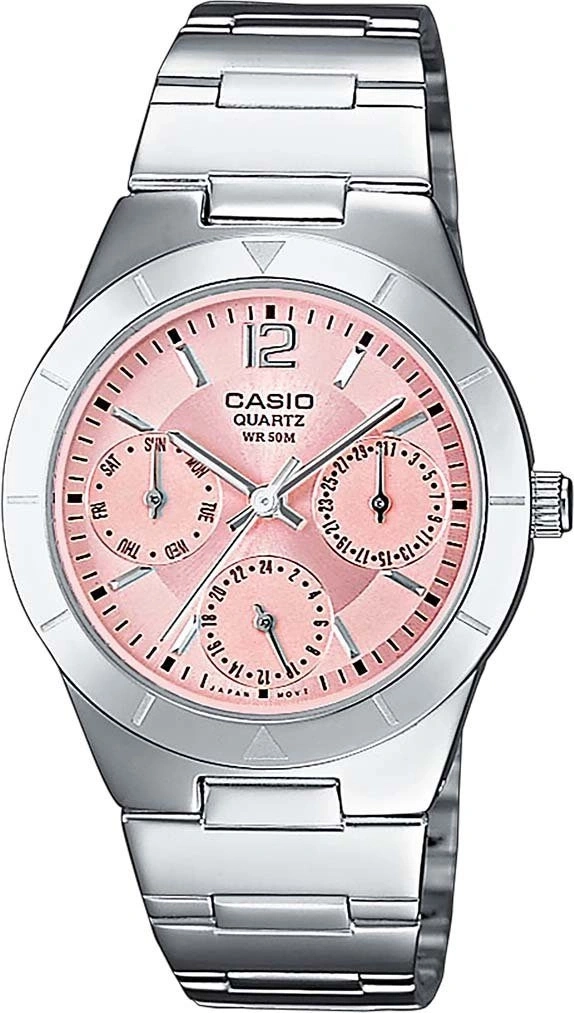 Casio Damenmultifunktionsuhr LTP-2069D-4AVEG Silber Edelstahl 31mm B-WARE