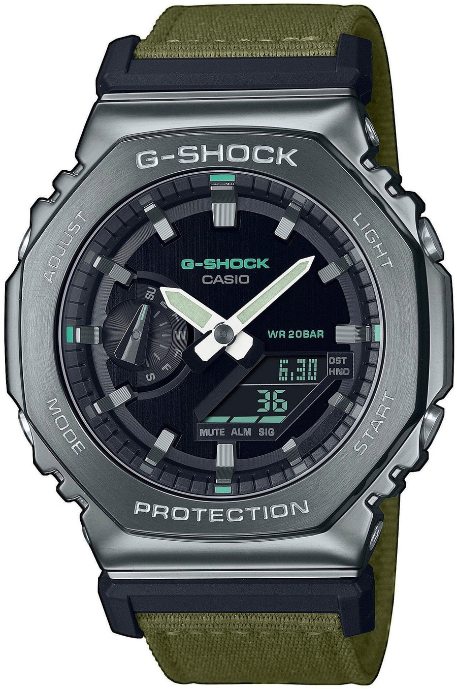CASIO Herren Armbanduhr GM-2100CB-3AER Quarz Chronograph Stoppuhr 44 mm B-WARE
