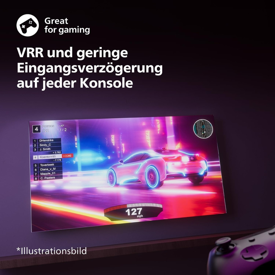 PHILIPS Fernseher 55 Zoll 139 cm 4K Ultra HD LED Smart TV 55PUS7609/12 Titan OS