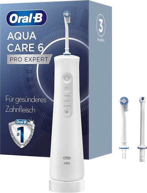 BRAUN Oral-B AquaCare 6 Pro-Expert kabellose Munddusche Oxyjet weiß B-Ware