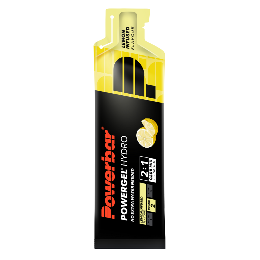 POWERBAR PowerGel Hydro Lemon Infused 24x67ml High Carb Energie Gel koffeinfrei