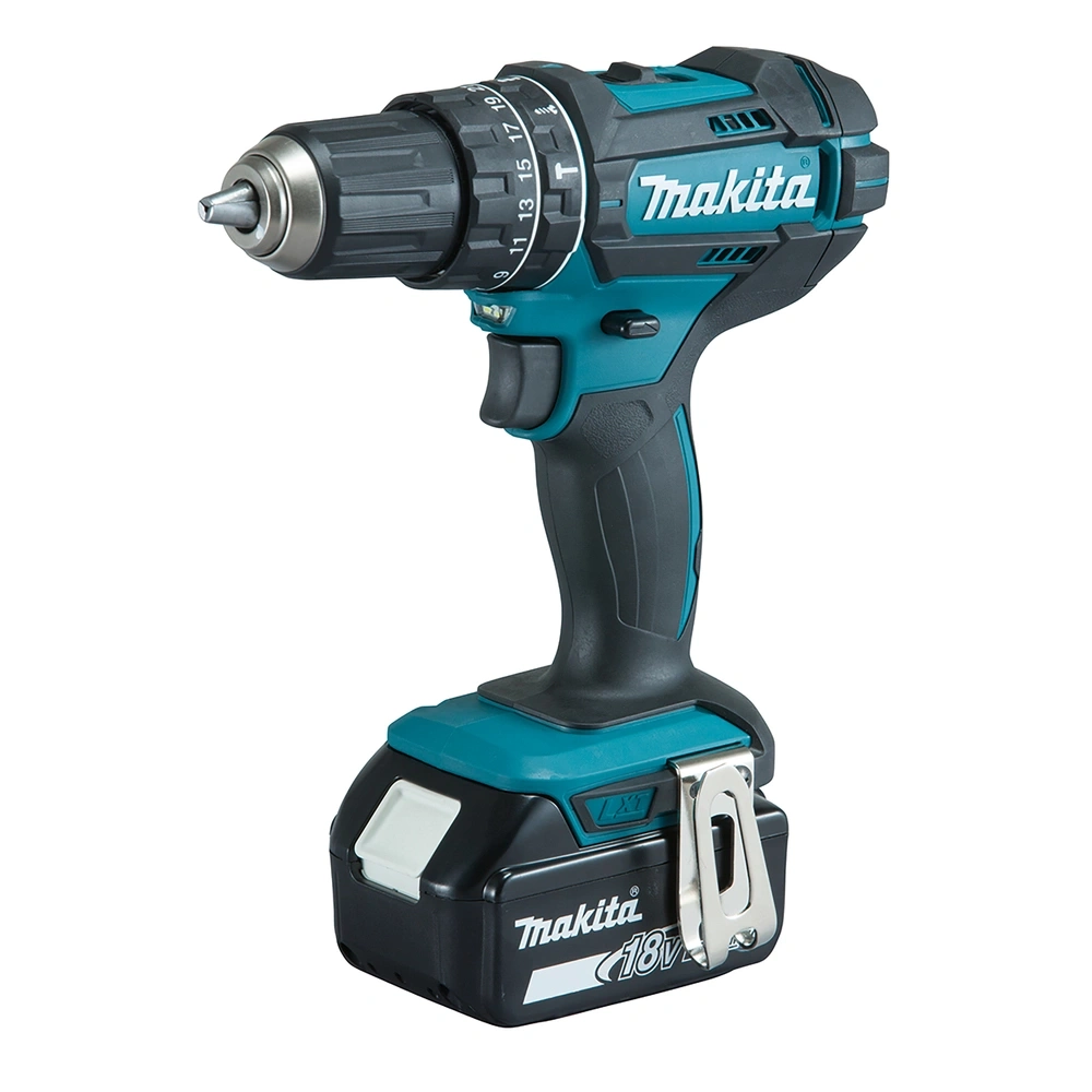 Makita Akkuschrauber mit Bohrfutter und Akku