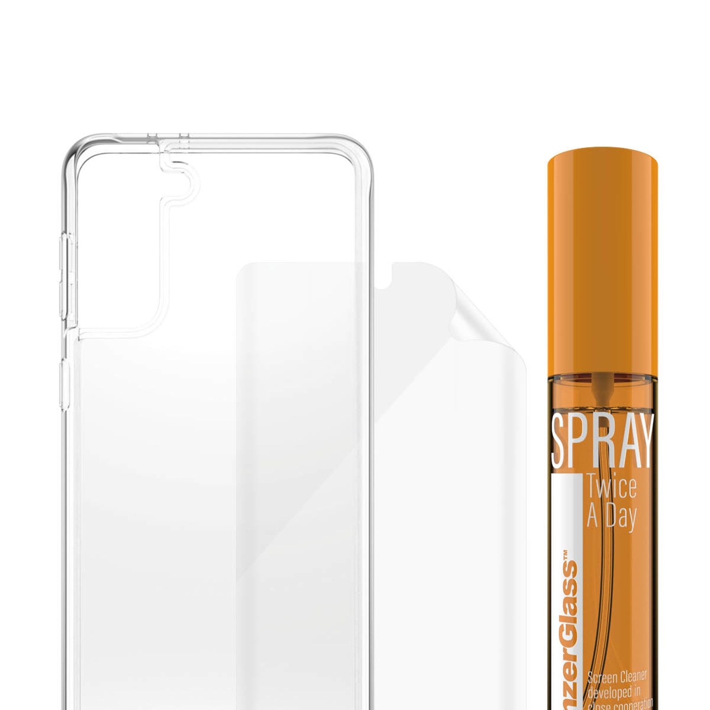 PanzerGlass™ Samsung Galaxy S21 Hygiene Pack Screen Protector Glass