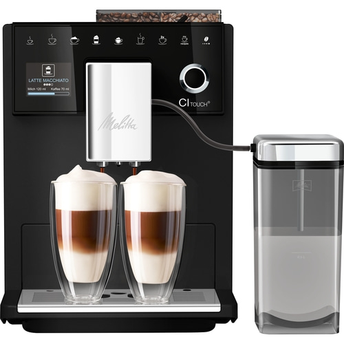 MELITTA Kaffeevollautomat CI Touch frosted black 630-112 1400W 10 Kaffeerezepte