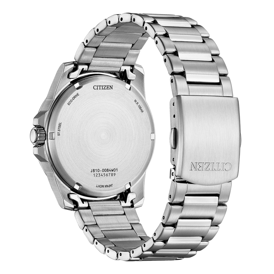 CITIZEN Herren Armbanduhr AW1810-85L Solar Eco-Drive Edelstahl Datum 42mm B-Ware