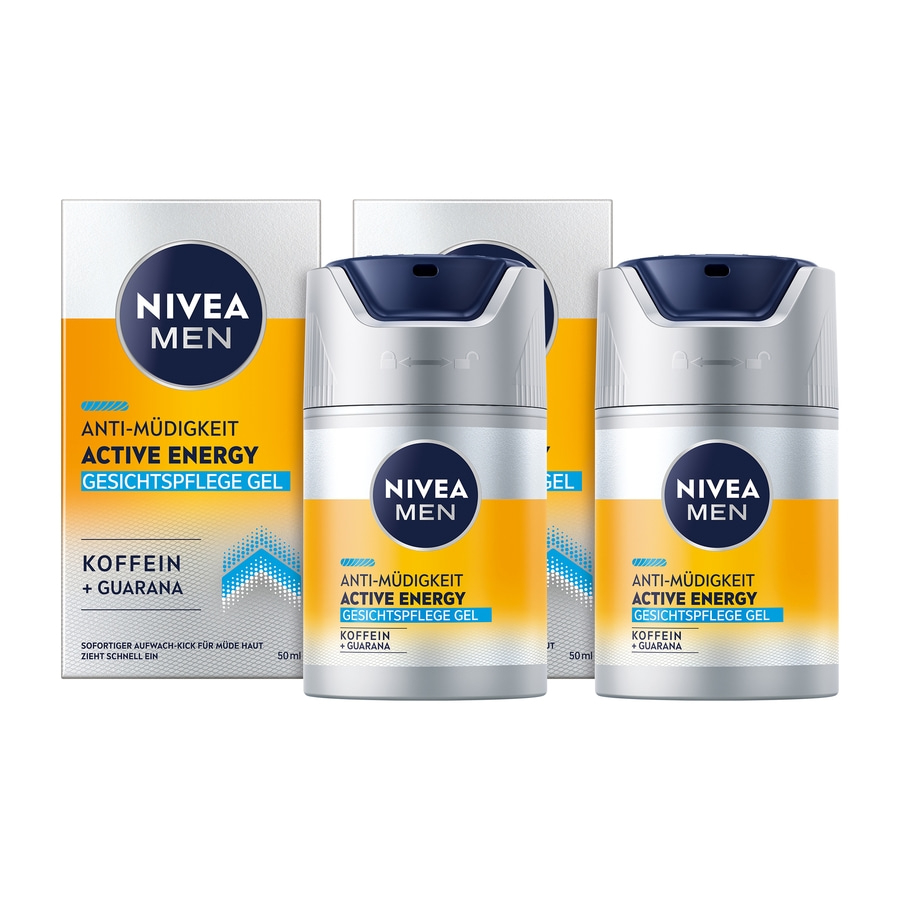 Nivea Men Anti-Müdigkeit Active Energy Gesichtspflege Gel mit Koffein und Guarana