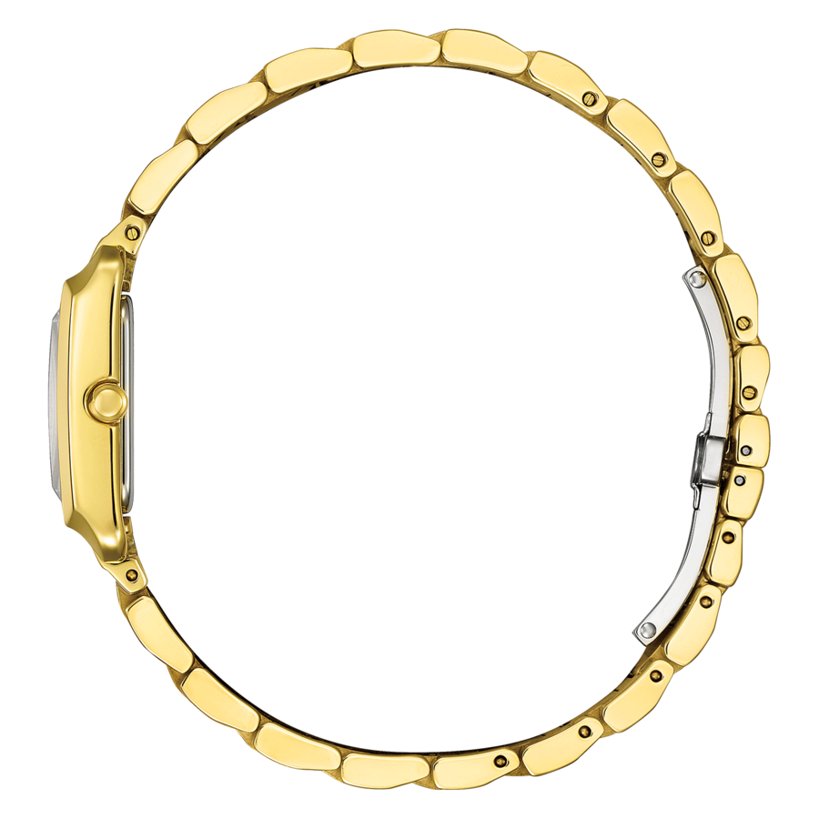CITIZEN Damen Armbanduhr EW5602-81D Eco-Drive rechteckig 21x28 mm gold B-Ware