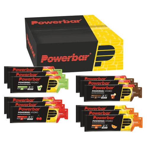 POWERBAR PowerGel Hydro Multiflavourbox 12x67ml - High Carb Energie Gel 12x 67ml