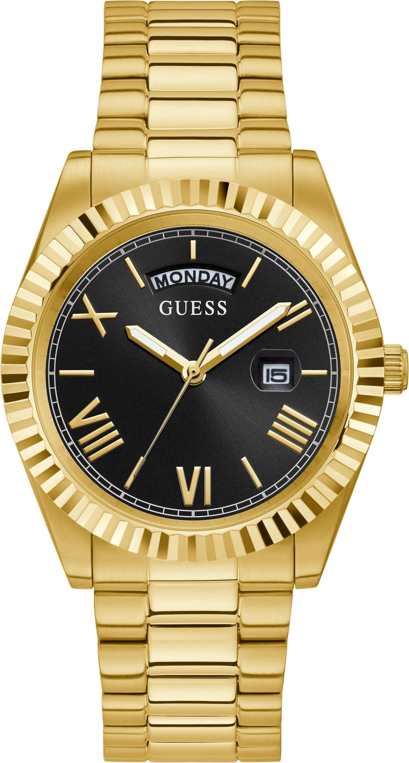 Guess Herrenarmbanduhr Quarzuhr GW0265G3 CONNOISSEUR Edelstahl 42 mm B-WARE