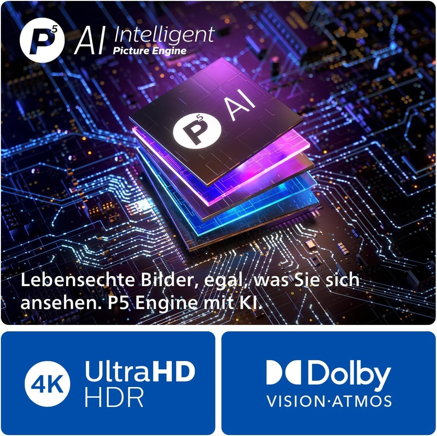 PHILIPS OLED Ambilight Fernseher 65 Zoll 4K UHD Smart TV 120 Hz 65OLED759/12