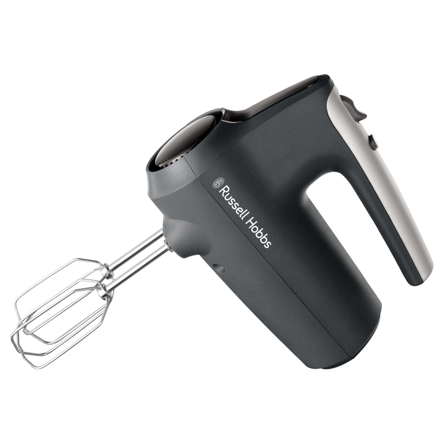 Handrührgerät von Russell Hobbs, grau und silber, isoliert auf weißem Hintergrund