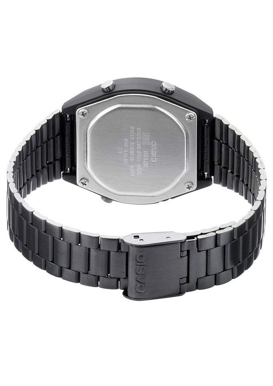 CASIO VINTAGE Herrenarmbanduhr Chronograph B640WB-1BEF Schwarz B-WARE