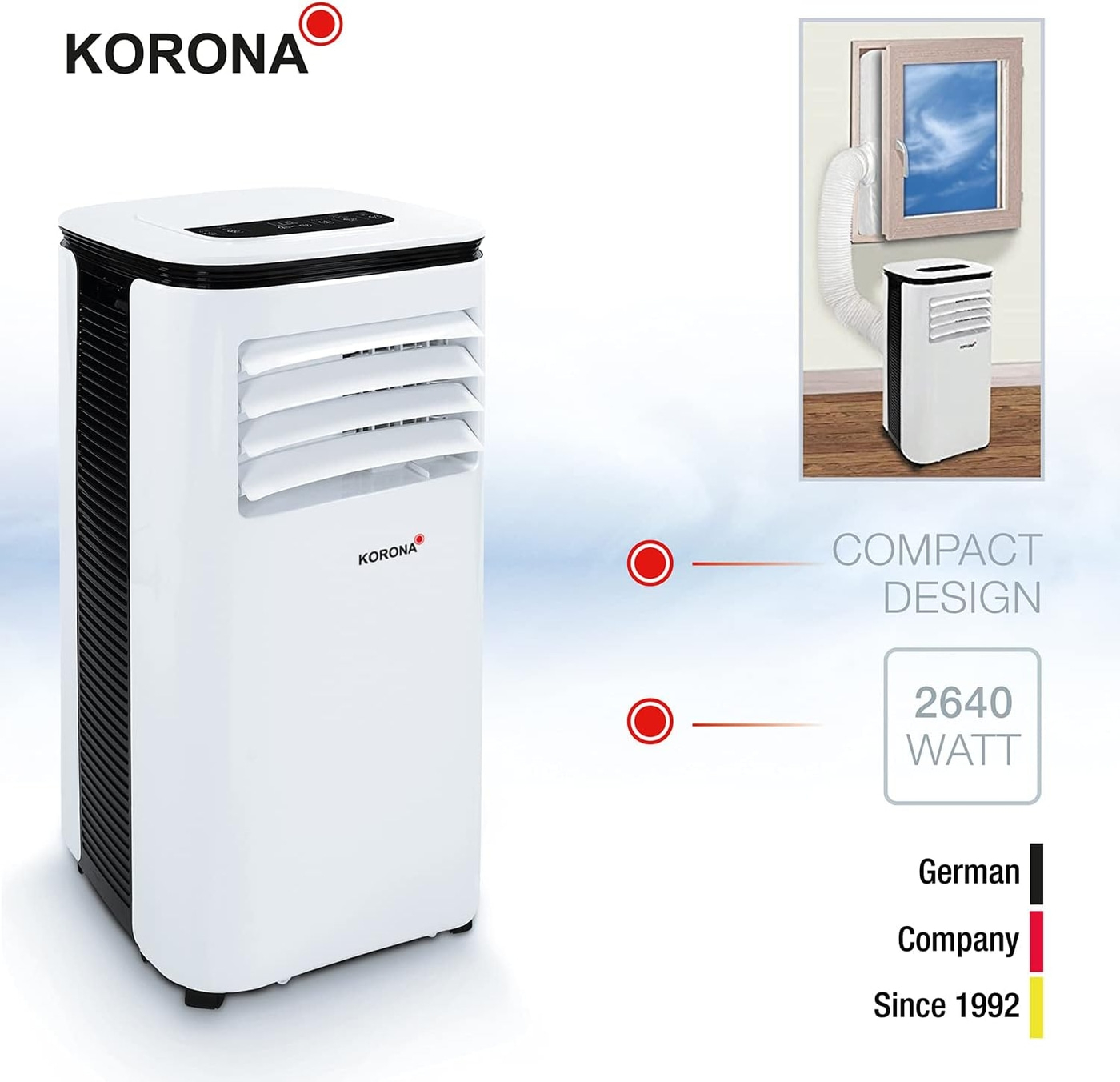 KORONA Mobiles Klimagerät 3-in-1-Klimagerät 82001 Iceberg 9.0ECO Entfeuchter NEU