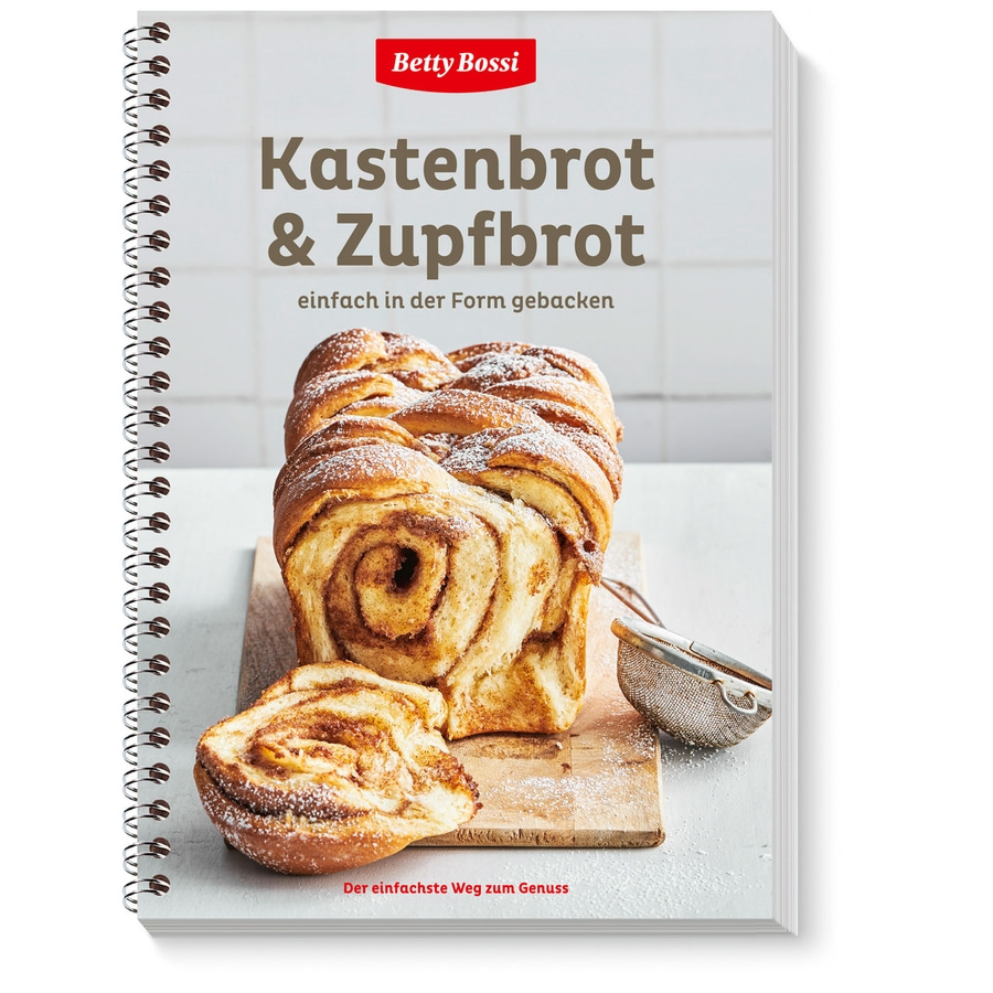 Kochbuch mit Kastenbrot und Zupfbrot, einfach in der Form gebacken, Betty Bossi