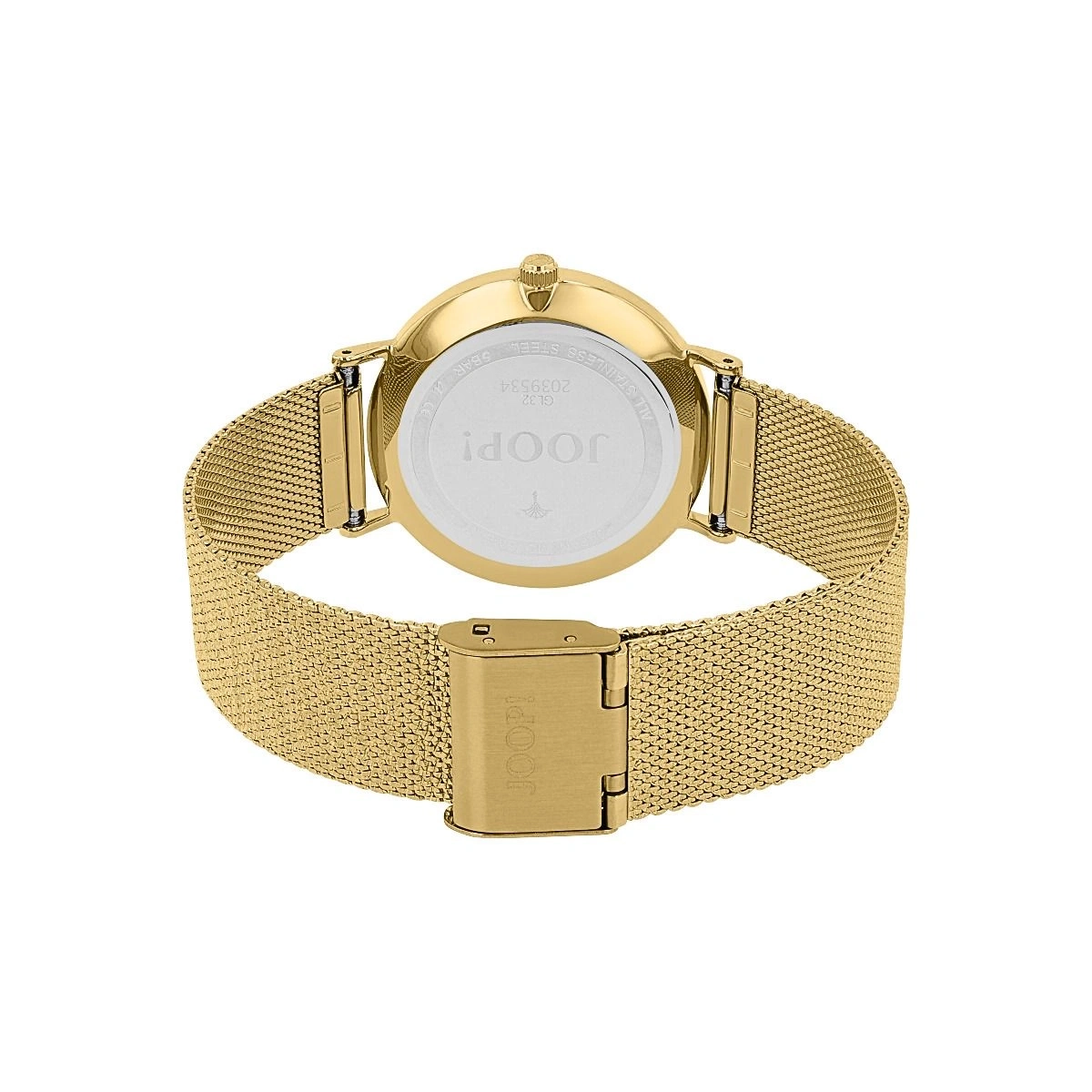 Goldfarbenes Armbanduhr von Joop! auf weißem Hintergrund