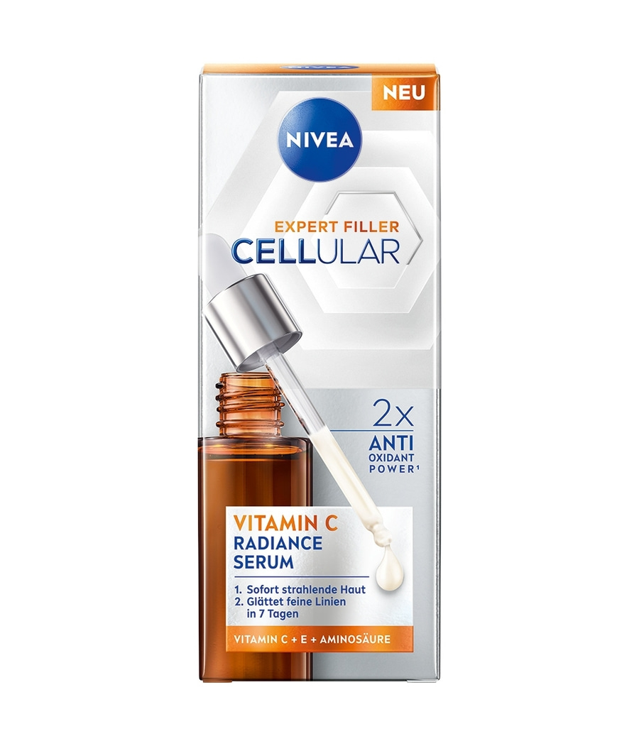 Nivea Cellular Vitamin C Radiance Serum, Hautpflege, Anti-Oxidant, Neu
