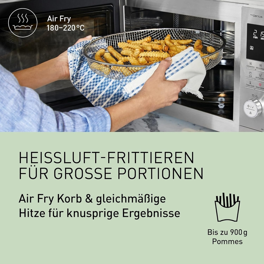 PANASONIC 4in1 Kombigerät Air Fryer + Mikrowelle + Grill + Heißluft NN-CD88QSEPG