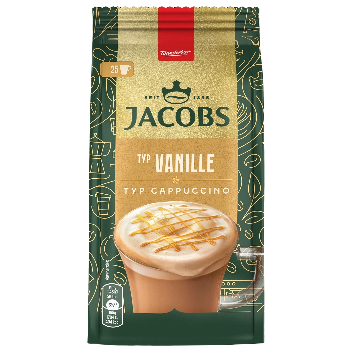 Jacobs Typ Vanille Typ Cappuccino Verpackung