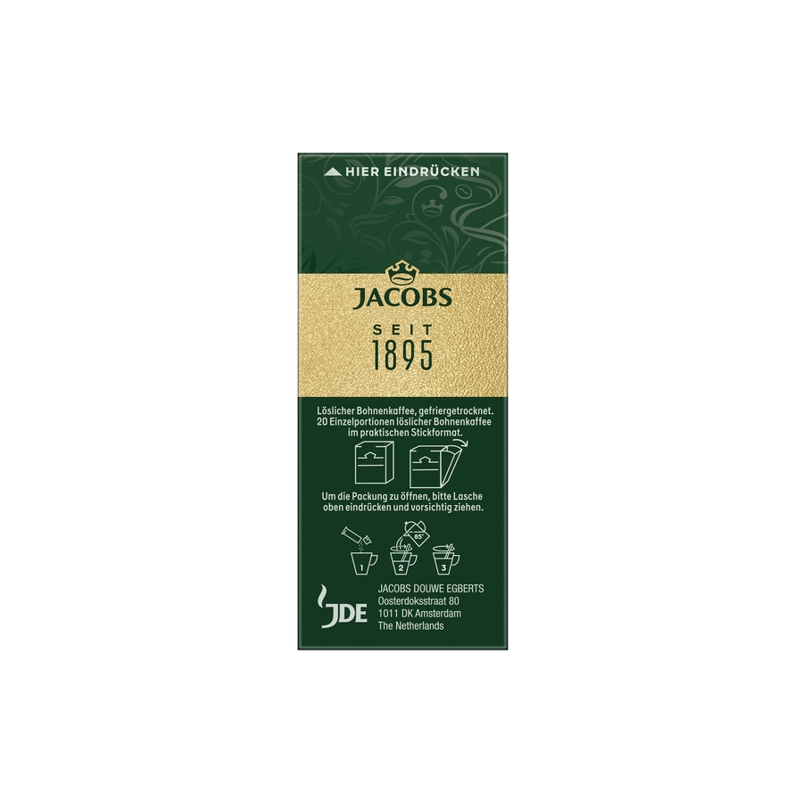 JACOBS Löskaffee Krönung 12 x 20 Sticks Kaffee löslich Instantkaffee
