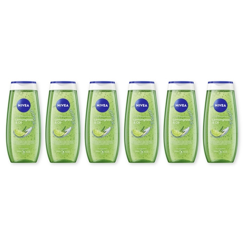 Nivea Duschgel Lemongrass & Oil mit frischer Limette, 250 ml Flaschen