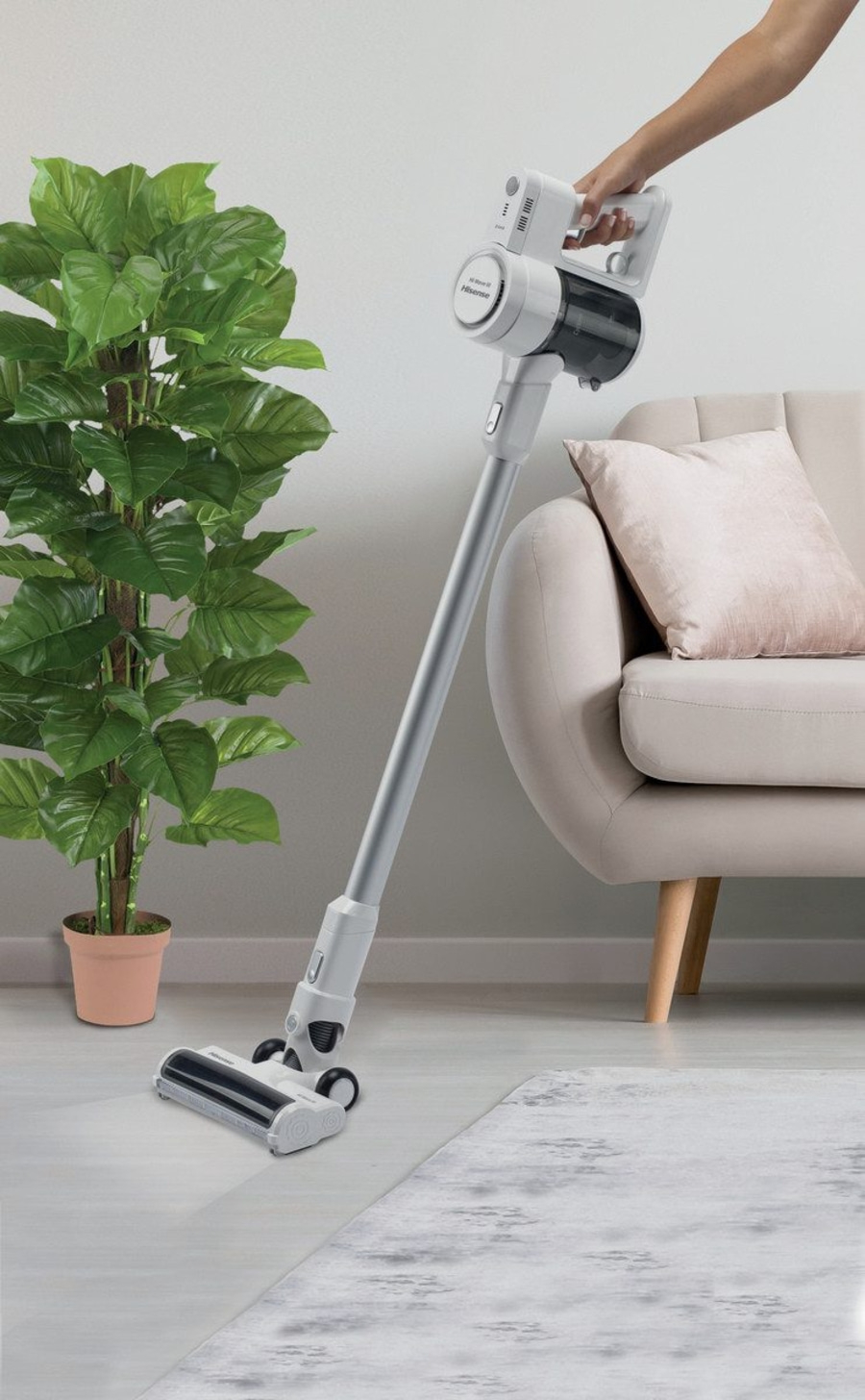 HISENSE HI-MOVE III Akku-Bodenstaubsauger HVC6133W EPA 10 Filtersystem B-WARE