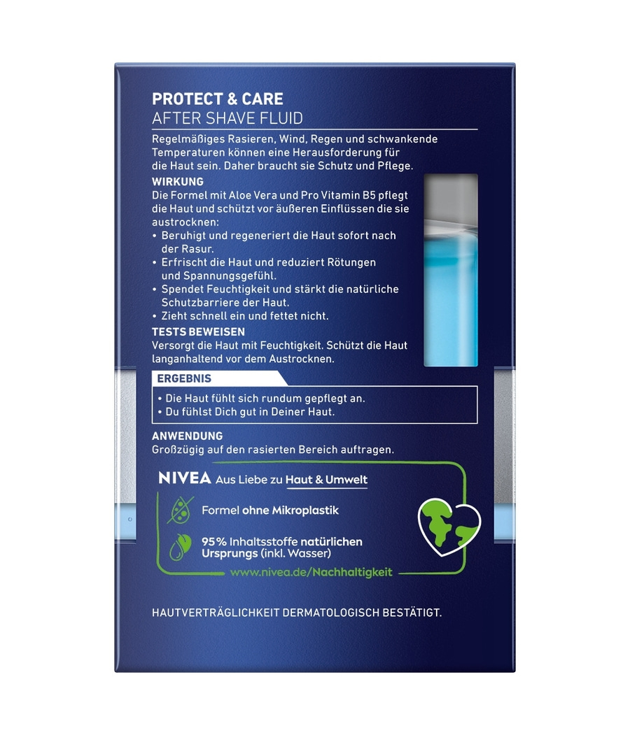 NIVEA MEN After Shave Protect & Care Fluid Aloe Vera sanft erfrischend 2 x 100ml