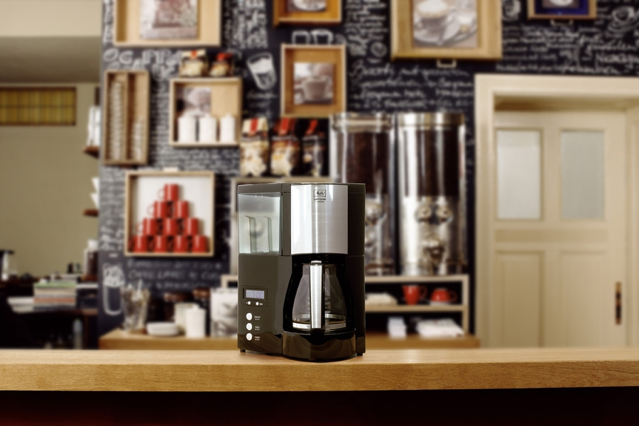 MELITTA Filterkaffeemaschine Optima Timer schwarz LED-Anzeige für Filter 102