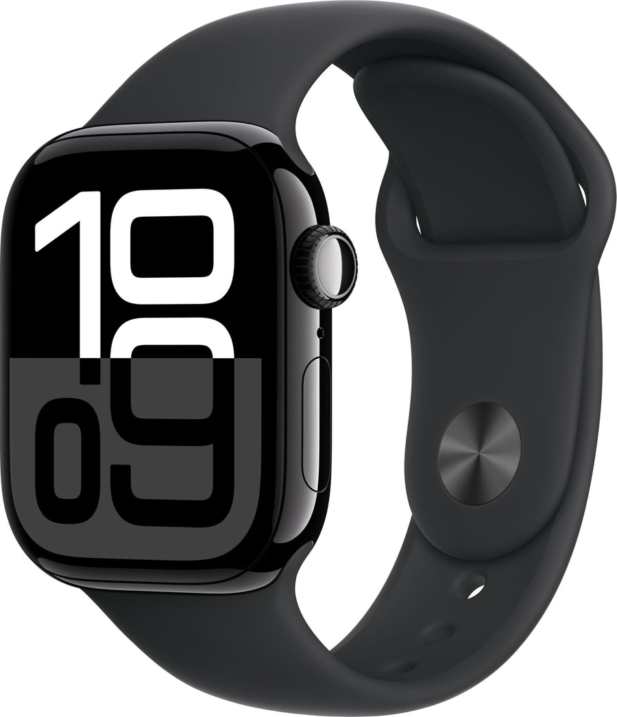 APPLE Watch S10 GPS 46 mm Alugehäuse Sportband M/L Schwarz MWWQ3QF/A B-Ware