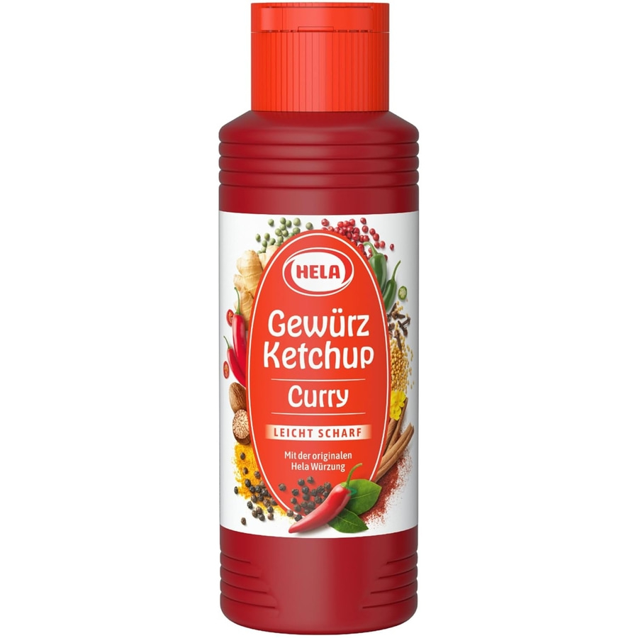 HELA Gewürz Ketchup Curry leicht scharf 12x300ml MHD 31.05.26 Abverkauf Sauce