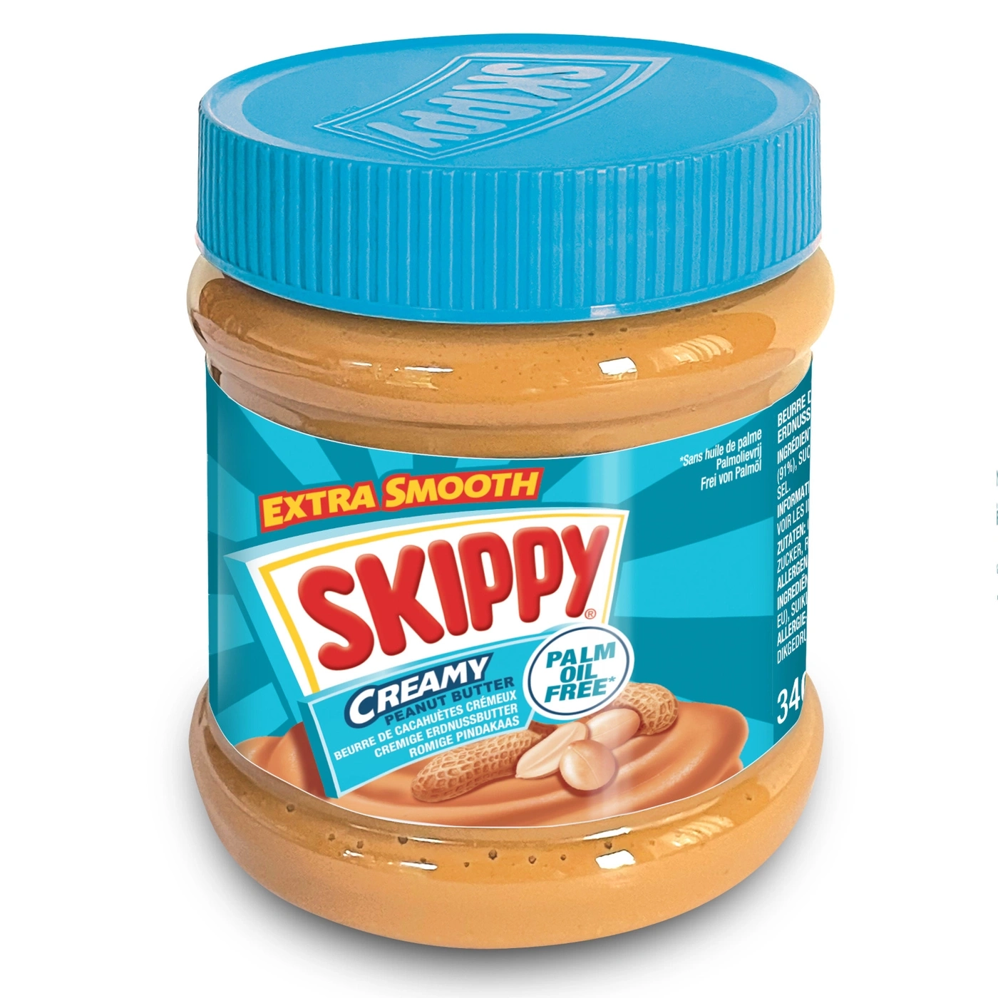 SKIPPY Erdnussbutter Bundle 1x "Creamy" 1x "Super Chunk" ohne Palmöl 2x 340g