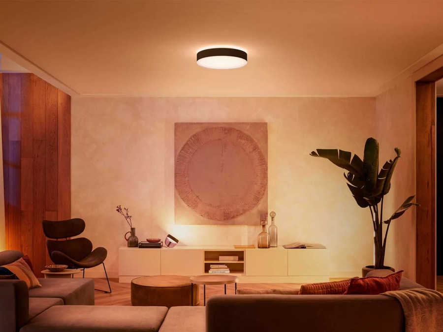 PHILIPS Hue White Ambiance Deckenleuchte Deckenlampe Deckenlicht Lampe schwarz