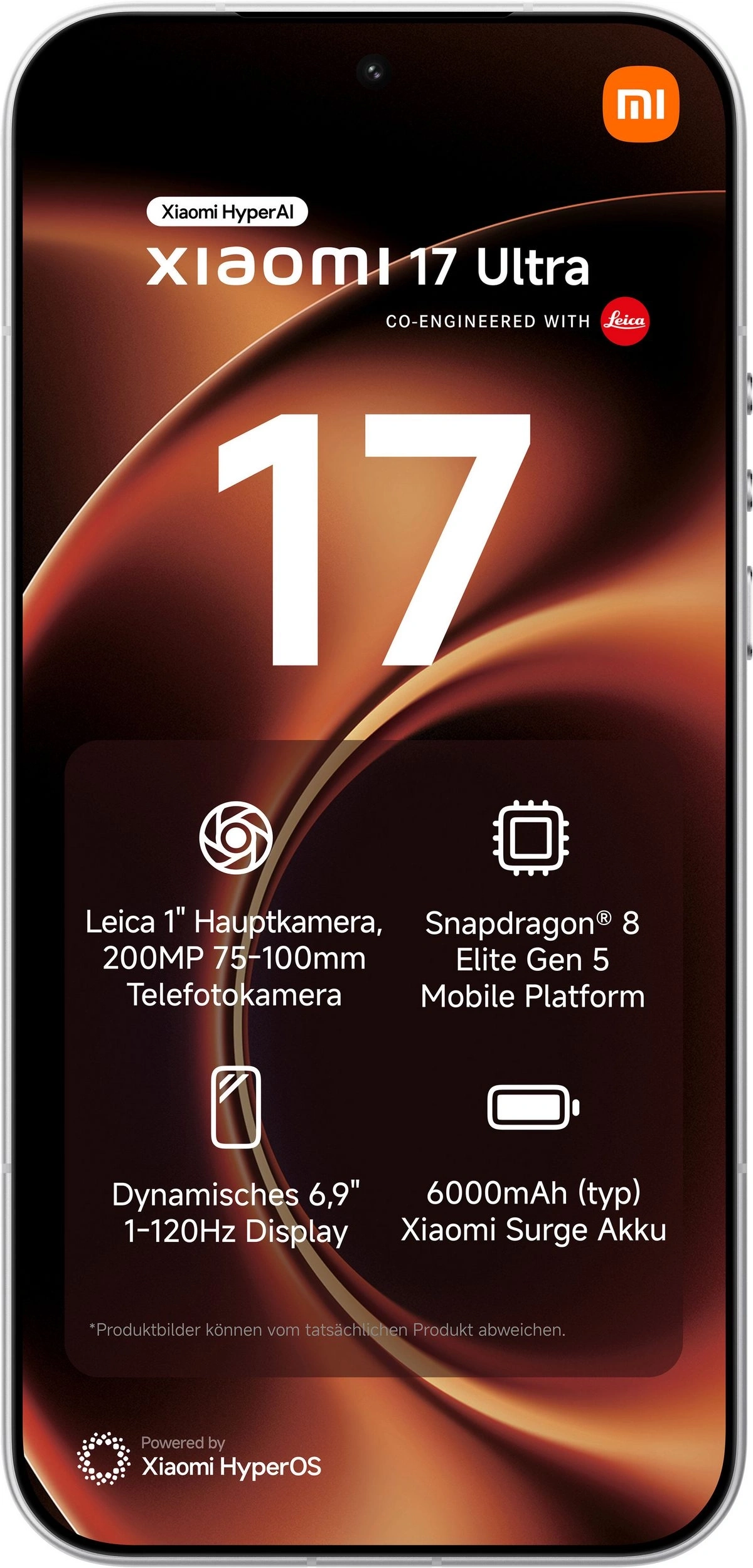 Xiaomi 17 Ultra mit Leica Kamera und starkem Akku