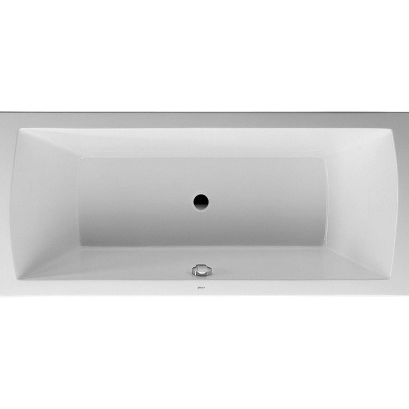 DURAVIT Daro Badewanne Rechteckig 1800x800mm Wanne Weiß Rückenschräge